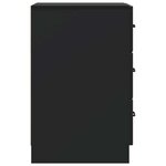 vidaXL Cabinet de chevet Noir 43 x 41 x 63 5 cm Bois d'ingénierie