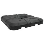 vidaXL Ensemble de base de parapluie en 2 pièces : 110 kg de sable ou 70 kg d'eau
