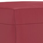 vidaXL Ensemble de canapés 3 Pièces et coussins Rouge bordeaux Similicuir