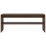 vidaXL Meuble TV Chêne marron 100x40x40 cm Bois d'ingénierie