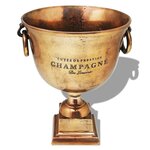 vidaXL Refroidisseur à champagne Coupe de trophée Cuivre Marron