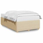 vidaXL Cadre de lit sans matelas crème 120x200 cm tissu