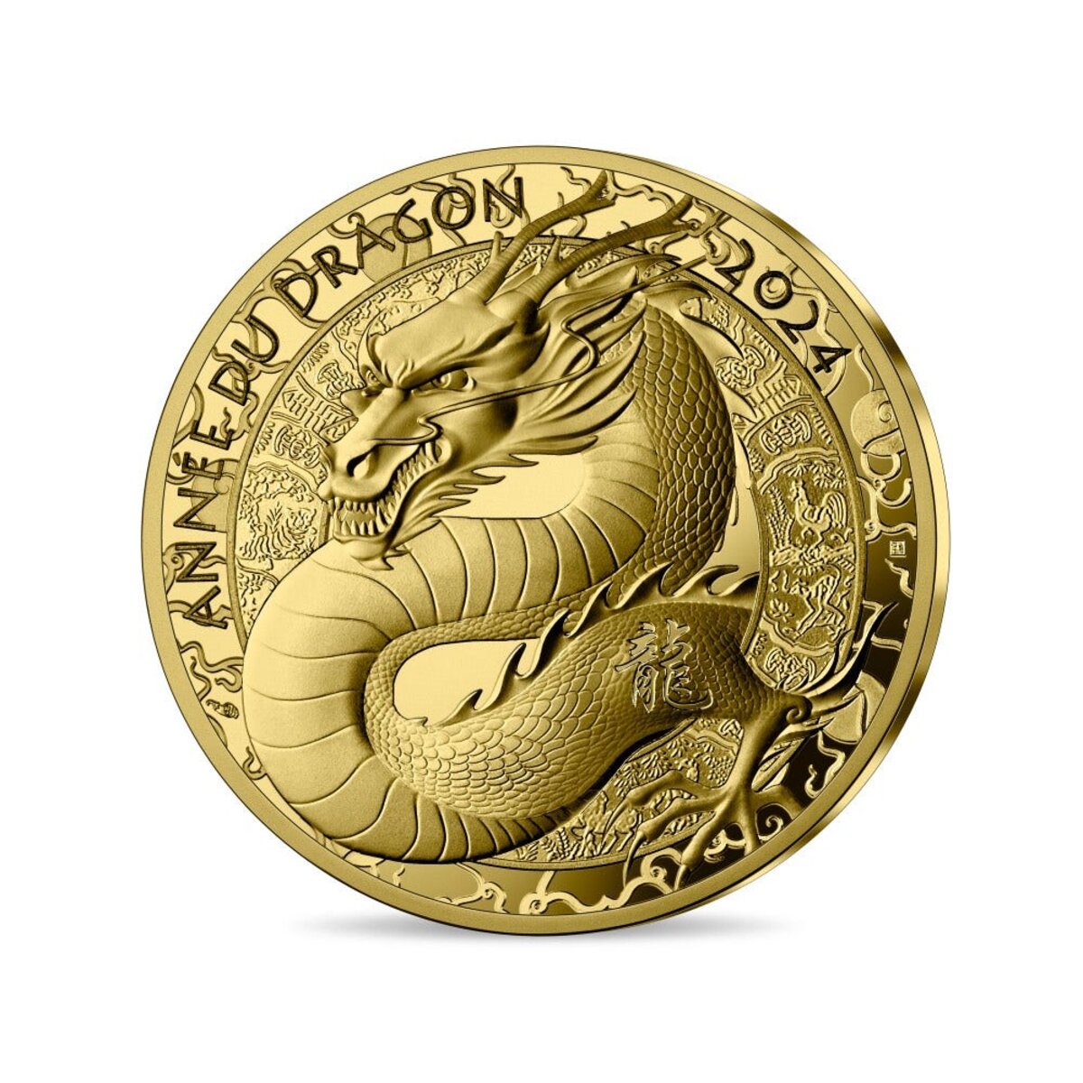 Année du dragon - Monnaie de 50€ Or 1/4oz - La Poste