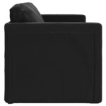 vidaXL Canapé-lit 2 en 1 noir 122x204x55 cm velours
