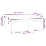 vidaXL Auvent Rétractable Bleu et blanc 400 x 200 cm Métal & Tissu