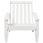 vidaXL Chaise de jardin adirondack blanc 75x77x77cm bois massif de pin