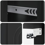 vidaXL Cabinet de chevet mural avec tiroir Noir 49 x 34 5 x 20 cm