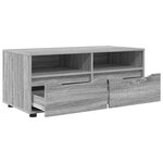 vidaXL Meuble TV Gris Sonoma 100 x 48 x 43 cm Bois d'ingénierie