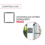 Cadre d'encastrement gris perle 7037m