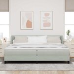 vidaXL Lit à ressorts avec matelas gris foncé 80x200 cm en velours