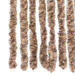 vidaXL Rideau anti-mouches beige et marron foncé 56x185 cm chenille