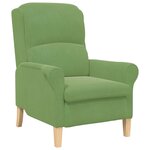 vidaXL fauteuil Vert clair Velours