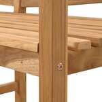 vidaXL Banc de jardin 120x53.5x85 cm en bois massif de teck
