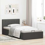 vidaXL Cadre de lit à rangement hydraulique sans matelas 90x200 cm
