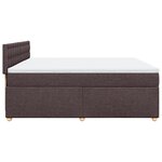vidaXL Sommier à lattes de lit avec matelas Marron foncé 200x200 cm
