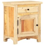 Vidaxl table de chevet 40 x 30 x 50 cm bois de récupération massif