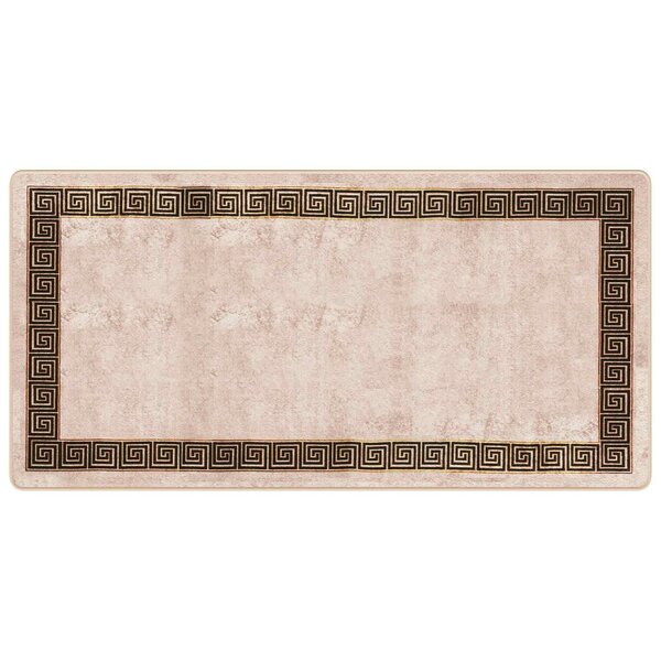 vidaXL Coureur de Tapis MARSA Noir 100 x 200 cm Polyester et PVC