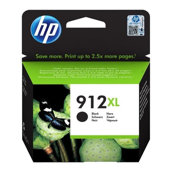 Hp 912xl 3yl84ae cart. D'encre noir authentique  grande capacité - hp officejet pro 8022/ 8023/ 8024/ 8025