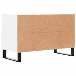 vidaXL Meuble TV Blanc 80x36x50 cm Bois d'ingénierie