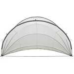 vidaXL Dôme de piscine Gris et orange 500 x 500 x 236 cm