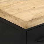 Vidaxl buffet 47x35x76 cm bois de manguier brut