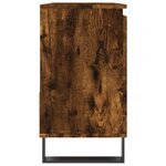 vidaXL Armoire de bain chêne fumé 65x33x60 cm bois d'ingénierie