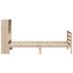 vidaXL Lit bibliothèque sans matelas 100x200 cm bois massif de pin