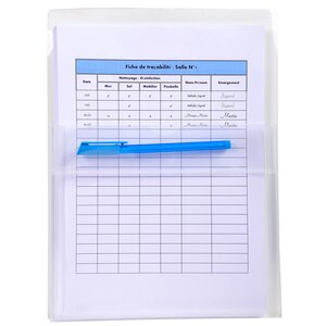 Sachet De 2 Pochettes Adhésives À Soufflet - Pp Haute Qualité 20/100e - A4 - Cristal - X 10 - Exacompta