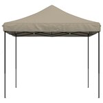 vidaXL Tente de réception pliable escamotable taupe 292x292x315 cm