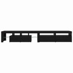 vidaXL Meubles TV 3 Pièces Chêne noir 260 x 36.5 x 40 cm