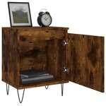 vidaXL Tables de chevet 2 Pièces chêne fumé 40x30x50 cm bois d'ingénierie