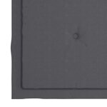 vidaXL Chaises de jardin et coussins anthracite lot de 2 Bois de teck