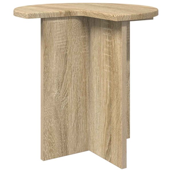 vidaXL Table d'appoint Chêne Sonoma Ø 39 x 38 cm Bois d'ingénierie