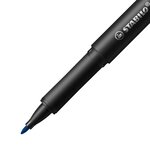 LOT de 5 Marqueur Stabilo Dr!ver pointe moyenne 0 8 mm - Encre à base d'eau  inodore et anti-bavures - Fabriqué avec 94   de bioplastique - Bleu