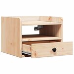 vidaXL Table de chevet Marron 38 x 36 x 29 5 cm Bois massif en pin