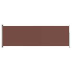 vidaXL Auvent latéral rétractable de patio 200x600 cm Marron