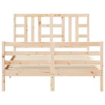vidaXL Cadre de lit sans matelas bois de pin massif
