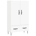 vidaXL Buffet haut blanc 69 5x31x115 cm bois d'ingénierie