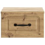 vidaXL Cabinet de chevet mural 2 pc Chêne artisanal 34 5 x 33 x 20 cm