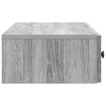 vidaXL Table d'appoint murale 87 5 x 34 5 x 17 cm Bois d'ingénierie