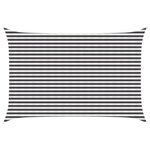 vidaXL Voile d'ombre 3 x 4 m HDPE Rectangulaire Anthracite et blanc
