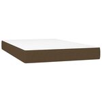 vidaXL Sommier à lattes de lit avec matelas Marron foncé 120x200 cm