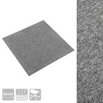 vidaXL Tapis 20 Pièces Gris 50 x 50 cm 100  Polypropylène
