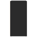 vidaXL Buffets 2 Pièces noir 79x38x80 cm bois d'ingénierie