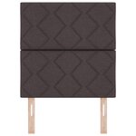 Tête de lit vidaXL Design en Blocs de Diamant Marron Foncé 80 cm Tissu