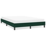 vidaXL Cadre de lit sans matelas vert foncé 140x210 cm velours