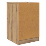 vidaXL Cabinet de chevet avec tiroir chêne artisanal 40 x 40 x 63 cm