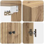 vidaXL Armoire Murale 59 x 31 x 60 cm Bois d'ingénierie