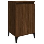 vidaXL Tables de chevet 2Pièces chêne marron 40x35x70cm bois d'ingénierie