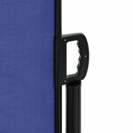 vidaXL Auvent latéral rétractable bleu 100x600 cm